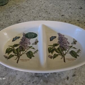 Portmeirion Lilac and Butterfly Divided Plate